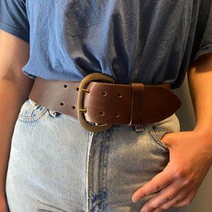 Ralph Lauren Vintage Oversized Brown Belt Size L